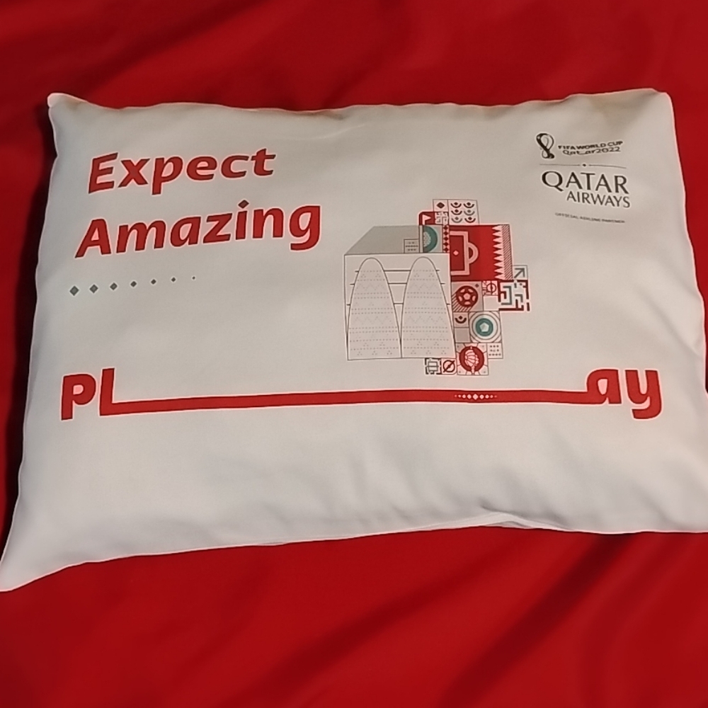 Qatar airways pillow